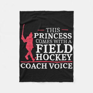 Hockey Deze prinses komt met een field hock Fleece Deken