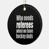 Hockey die scheidsrechters nodig heeft als we hock keramisch ornament (Links)