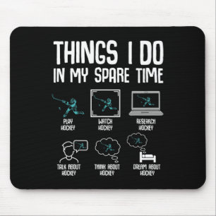 Hockey Dingen Die Ik Doe In Mijn Vrije Tijd IJshoc Muismat