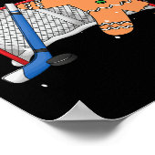 Hockey Doelman Gingerbread Doelman Grappige Kerstm Poster (Hoek)
