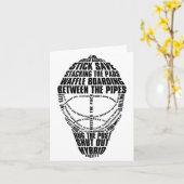 Hockey Doelman Masker Tygraphy Kaart (Gele Bloem)