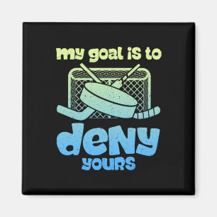Hockey Doelman Ontkenning Grappig IJshockey Humor Magneet