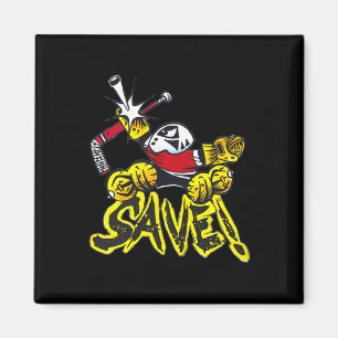 Hockey Doelman Save Logo met kleine saves Magneet