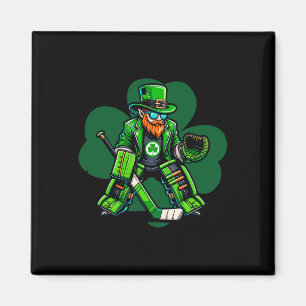 Hockey Doelman St. Patrick's Day Ierse Klaver Magneet