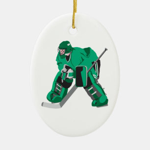 hockey doelverdediger klaar keramisch ornament