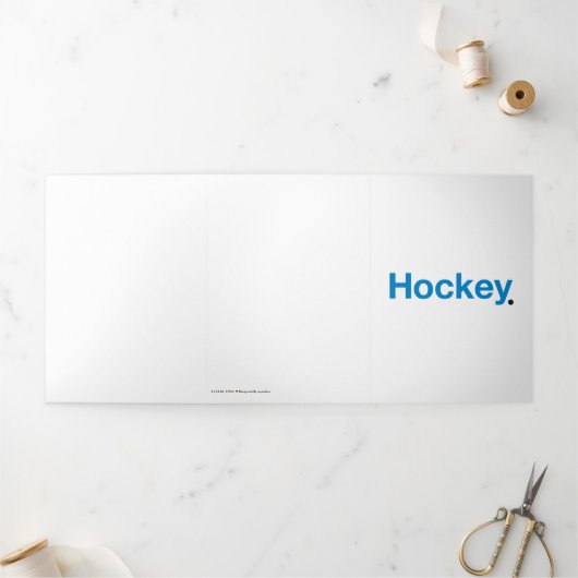 Hockey Drieluik Kaart (Buitenkant)