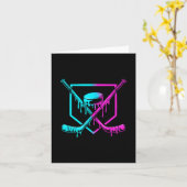 Hockey Drip voor Jongens Ice Cream Drip Jeugd Jong Kaart (Gele Bloem)