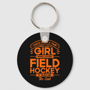 Hockey Een meisje dat van hockey hield Sleutelhanger