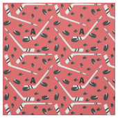 Hockey-eenden en -stokken stof (Swatch)