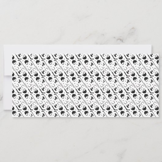 Hockey eerste jaar down 1e verjaardag ticket kaart (Achterkant)