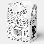 Hockey eerste jaar naar beneden 1e verjaardag bedankdoosjes (Geopend)