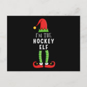 Hockey Elf kerstcadeau Briefkaart (Voorkant)
