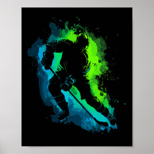 Hockey En IJshockey Grafisch Mannen, Jongens, Tien Poster