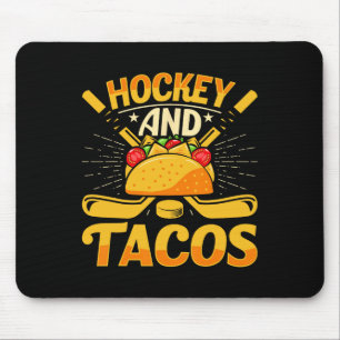 Hockey en Tacos Grappige IJshockeyliefhebber Jeugd Muismat