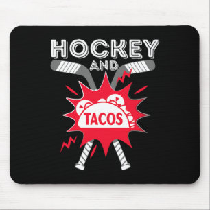 Hockey en taco's - Leuke ijshockeyspeler Gift Hock Muismat