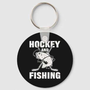Hockey En Vissen IJshockey Visjacht Sleutelhanger