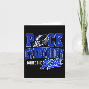 Hockey Enforcer Blauw Vintage Kaart