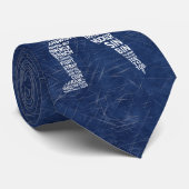 Hockey Enforcer Fighter Word Art Stropdas (Opgerold)