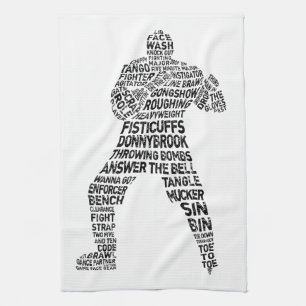 Hockey Enforcer Kitchen Towel Theedoek