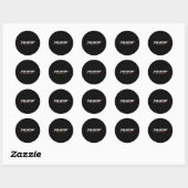 Hockey Enforcer Orange 2 Ronde Sticker (Vel)