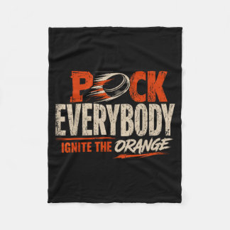 Hockey Enforcer Oranje 1 Fleece Deken