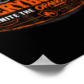 Hockey Enforcer Oranje 1 Poster (Hoek)