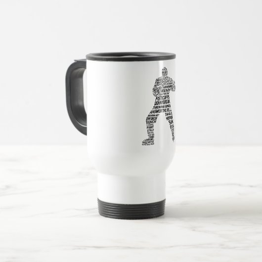 Hockey Enforcer Travel Mug Reisbeker (Voorkant links)