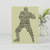 Hockey Enforcer Uitnodiging (Staand voorkant)