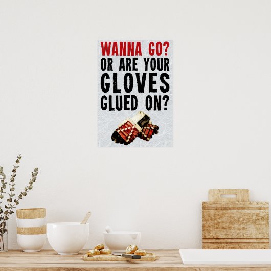Hockey Enforcer Wanna Go Poster (Keuken)