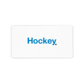 Hockey Etiket (Voorkant)