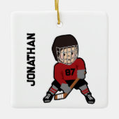 Hockey Face-Off Keramisch Ornament (Voorkant)