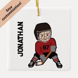 Hockey Face-Off Keramisch Ornament