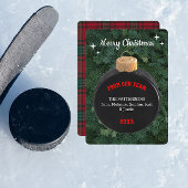 Hockey Fan gepersonaliseerd Ornament Kerst Kaart
