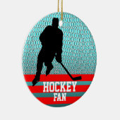 Hockey Fan Ornament Voeg Foto toe (Rechts)