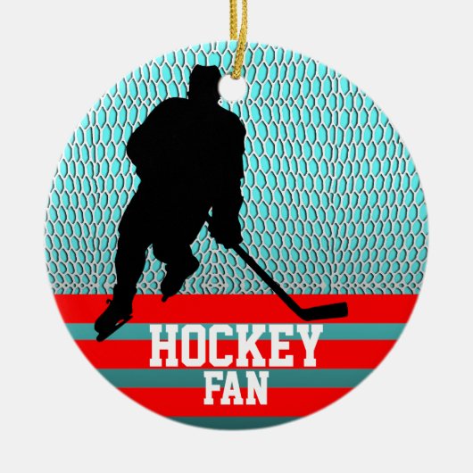 Hockey Fan Ornament Voeg Foto toe (Voorkant)