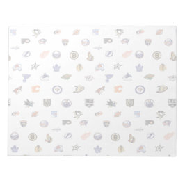 Hockey Fanatic Hockey Teams Logo Water Mark Pad Notitieblok