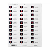 Hockey-Feestdagen Etiket (Full Sheet)