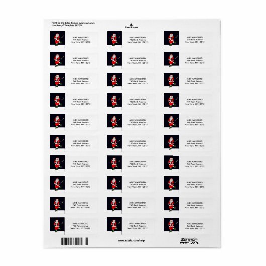 Hockey-Feestdagen Etiket (Full Sheet)