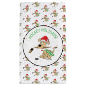 Hockey Feestdagen Hockey Dog Small Gift Bag Klein Cadeauzakje (Achterkant)