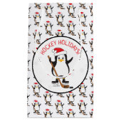 Hockey Feestdagen Hockey Penguin Small Gift Bag Klein Cadeauzakje (Voorkant)