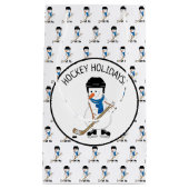 Hockey Feestdagen Hockey Snowman Small Gift Bag Klein Cadeauzakje (Voorkant)
