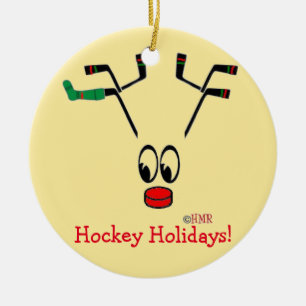 Hockey Feestdagen Reindeer Ornament ~ Hockey mama!