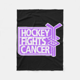 Hockey Fights Cancer T-shirts Volwassenen Uni Clic Fleece Deken