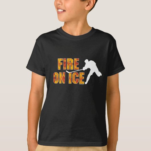 Hockey Fire on Ice T-shirt (Voorkant)