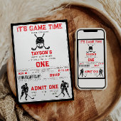 Hockey First Year Down – 1st Birthday  Kaart