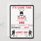 Hockey First Year Down – 1st Birthday  Kaart (Voorkant)