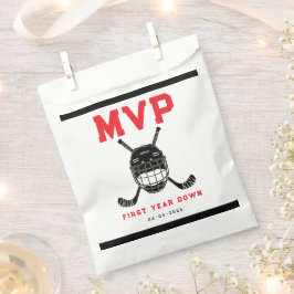 Hockey First Year Down Favor Bag – 1st Birthday  Bedankzakje