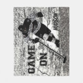 Hockey  Fleece Blanket Deken (Voorkant)