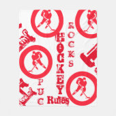 Hockey Fleece Deken (Voorkant)