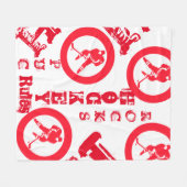 Hockey Fleece Deken (Voorkant (Horizontaal))